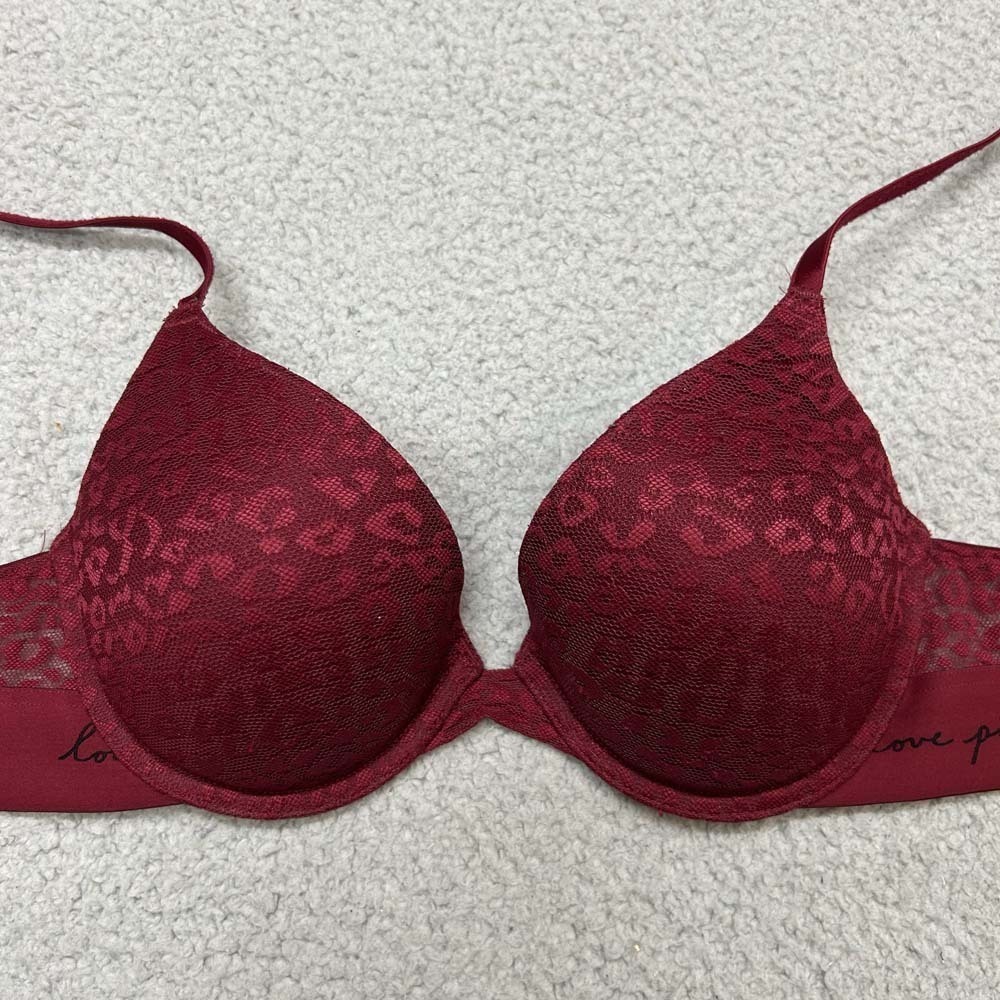 Pink Bra 36B Push Up Bra Wear Everywhere Push-Up